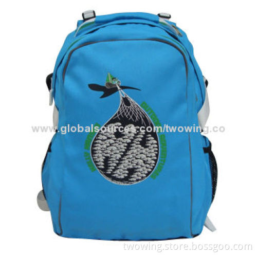 Kid's backpack with two compartment, adjustable S-sharp shoulder strap and added top handle